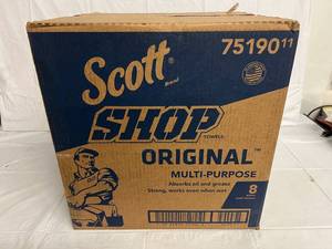 8 Boxes of Scott Shop Original Multi-Purpose Towels