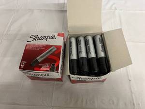 2 x 12 Packs of Magnum Sized Black Sharpies