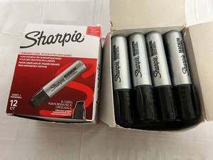 2 x 12 Packs of Magnum Sized Black Sharpies