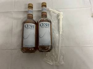 Two Bottles of Caramel Cesh Coffee Syrup