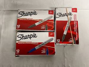 3 x 12 Packs of Sharpie Fine Point Markers