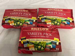 3 Variety Cases of Bigelow Tea