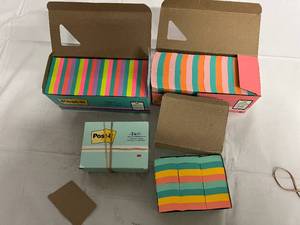4 Packs of Post-it Notes - Cabinet Pack, Dispenser Notes, and Super Sticky