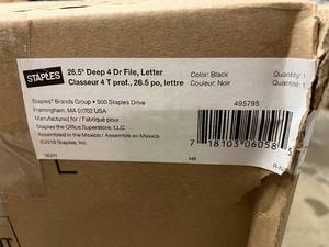 Brand New 26.5 Deep 4 Drawer File Cabinet
