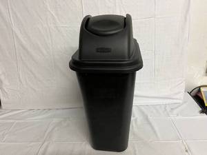 Rubbermaid Black Garbage Can