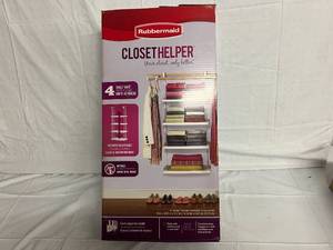 Rubbermaid Closet Helper 4 Shelf Unit