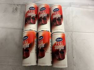 6 x 1lb Containers of Pure Sugar