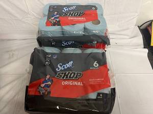 12 Rolls of Scott Shop Orginal Paper Towels