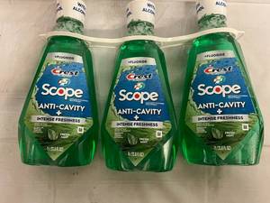 3 Bottles of Crest Anti Cavity Mouthwash