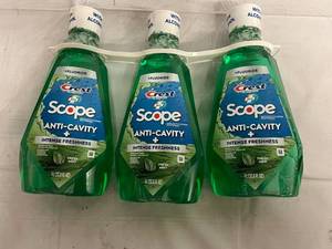 3 Bottles of Crest Anti Cavity Mouthwash