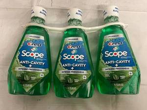 3 Bottles of Crest Anti Cavity Mouthwash