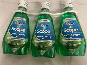 3 Bottles of Crest Anti Cavity Mouthwash