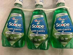 3 Bottles of Crest Anti Cavity Mouthwash