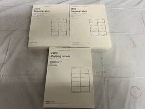 2 x 4 Shipping Labels - 7500 Total