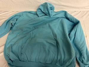 2 x 5XL Aqua Blue Sweatshirts