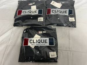 3 Navy Blue Polo Shirts - 5XL