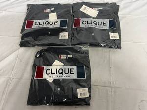 3 Navy Blue Polo Shirts - 5XL