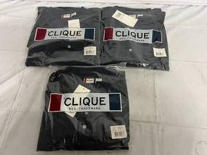 3 Navy Blue Polo Shirts - 5XL