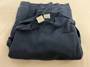 2 Navy Blue Crew Neck Sweatshirts - 2XL