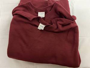 2 Maroon Crew Neck Sweatshirts - 2XL