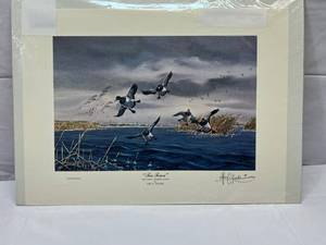 lot 4 image: Les C. Kouba Signed  Limited Edition Tin Town Delta Marsh-Manitoba, Canada