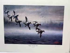 lot 7 image: Les C. Kouba Signed ARTIST PROOF Foggy Morning Bills