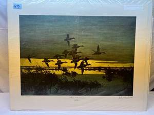 lot 13 image: Les C. Kouba Signed ARTIST PROOF Cans at 603 a.m.