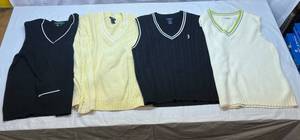 lot 39 image: MM. Izod, Lauren, & Liz Golf Vests & Sweaters