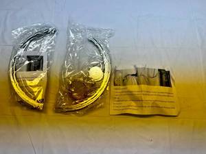 lot 48 image: MM. 2 Metal LED Light Globes