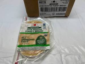 lot 71 image: 12x 6oz Applegate Organics Oven Roasted Turkey Breast