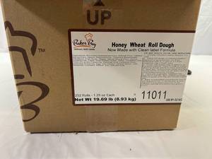 lot 96 image: H. 252x 1.25oz Rolls Baker Boy Honey Wheat Roll Dough