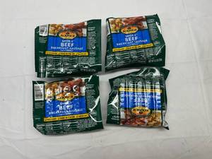 lot 119 image: L. 4x 8.3oz  Ecrich Smok-y Beef Breakfast Sausage Links