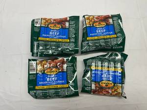lot 120 image: L. 4x 8.3oz  Ecrich Smok-y Beef Breakfast Sausage Links
