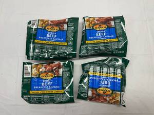 lot 121 image: L. 4x 8.3oz  Ecrich Smok-y Beef Breakfast Sausage Links