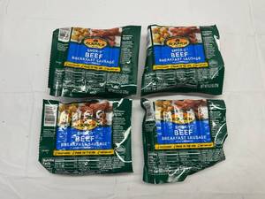 lot 123 image: L. 4x 8.3oz  Ecrich Smok-y Beef Breakfast Sausage Links
