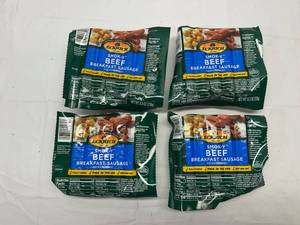 lot 124 image: L. 4x 8.3oz  Ecrich Smok-y Beef Breakfast Sausage Links