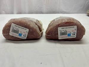 lot 129 image: F. 1.97lb & 2.00lb Smithfield Honey Cured Sliced Ham