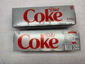 lot 130 image: 2x 1-12oz Cans Diet Coke