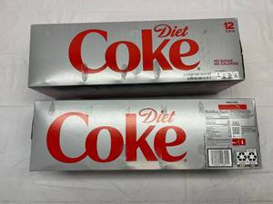 lot 136 image: 2x 1-12oz Cans Diet Coke