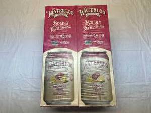 lot 157 image: 2x 12-12oz Cans Waterloo-Tropical Fruit