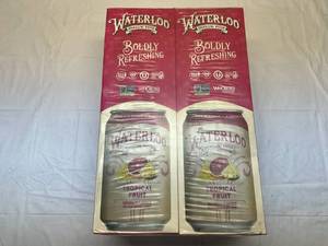lot 160 image: 2x 12-12oz Cans Waterloo-Tropical Fruit