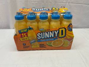 lot 186 image: 15x 11.3oz Bottles SunnyD-Sports Cap