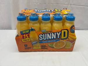 lot 188 image: 15x 11.3oz Bottles SunnyD-Sports Cap