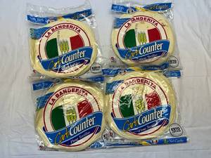 lot 196 image: MM. 4x 8ct La Banderita Carb Counter Flour Tortillas
