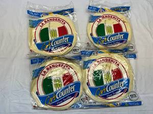 lot 197 image: MM. 4x 8ct La Banderita Carb Counter Flour Tortillas