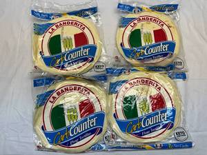 lot 198 image: MM. 4x 8ct La Banderita Carb Counter Flour Tortillas