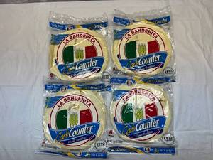 lot 200 image: MM. 4x 8ct La Banderita Carb Counter Flour Tortillas