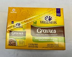 lot 212 image: 12x 3oz Pouches Gravies Healthy Indulgence
