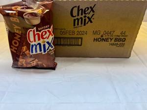 lot 231 image: 6x 3.75oz Chex Mix-Honey BBQ-22024