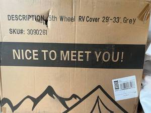 lot 257 image: 5th Wheel RV Cover 29x33-Grey